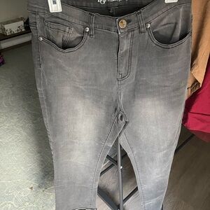 DG2 by Diane Gilman Charcoal Skinny Jeans